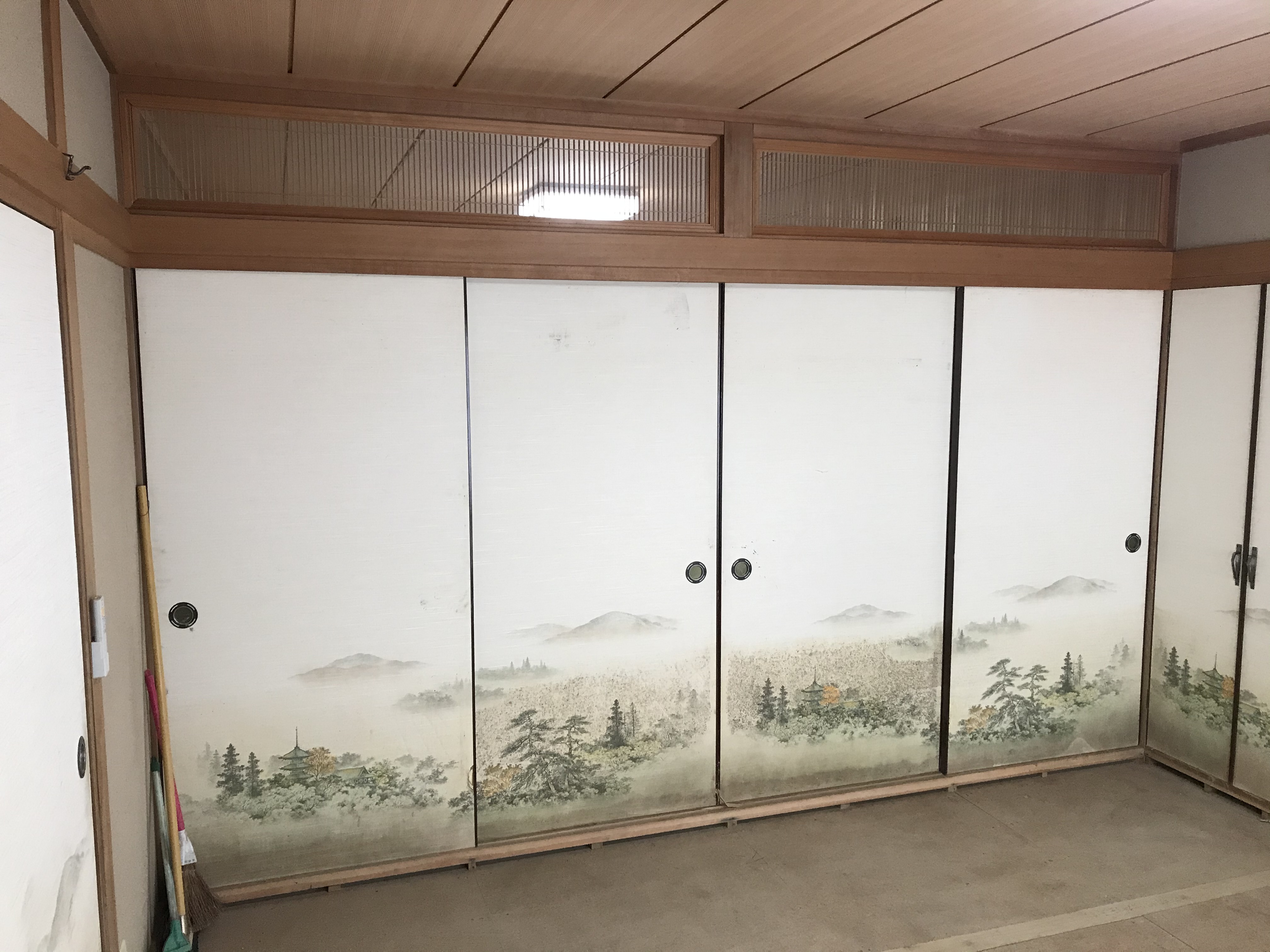 襖 施工前